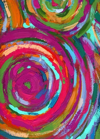 Acrylic painting abstract purple texture background